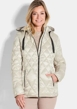 Steppjacke mit Rautenmuster