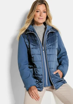 Steppjacke mit Ärmeln aus Softshell
