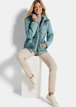 Steppjacke mit Ärmeln aus Softshell