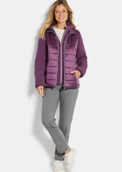 Steppjacke mit Ärmeln aus Softshell