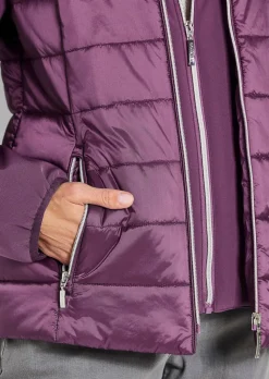 Steppjacke mit Ärmeln aus Softshell