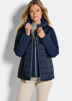 Steppjacke mit Ärmeln aus Softshell