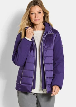 Steppjacke mit Ärmeln aus Softshell