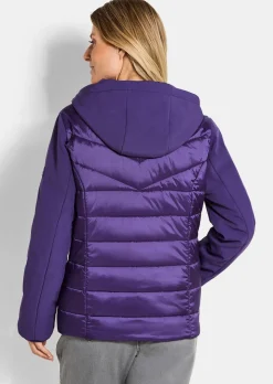 Steppjacke mit Ärmeln aus Softshell