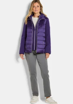 Steppjacke mit Ärmeln aus Softshell