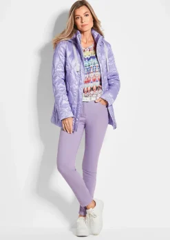 Steppjacke mit Wellenstepp