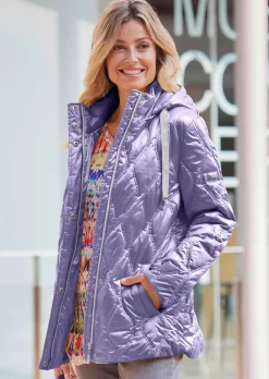 Steppjacke mit Wellenstepp