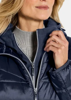 Steppmantel mit Softshell-Einsatz