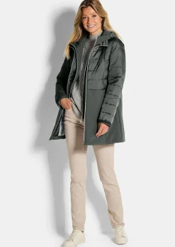 Steppmantel mit Softshell-Einsatz