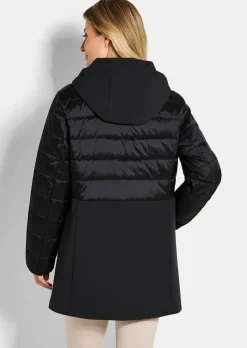 Steppmantel mit Softshell-Einsatz