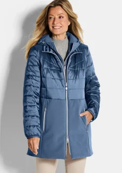 Steppmantel mit Softshell-Einsatz