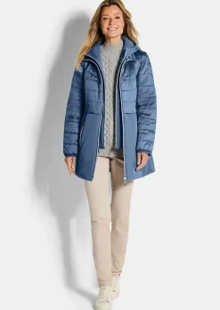 Steppmantel mit Softshell-Einsatz