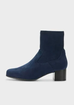 Stiefeletten in Wildleder-Optik