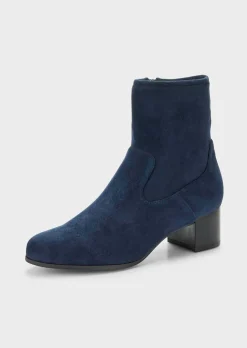 Stiefeletten in Wildleder-Optik