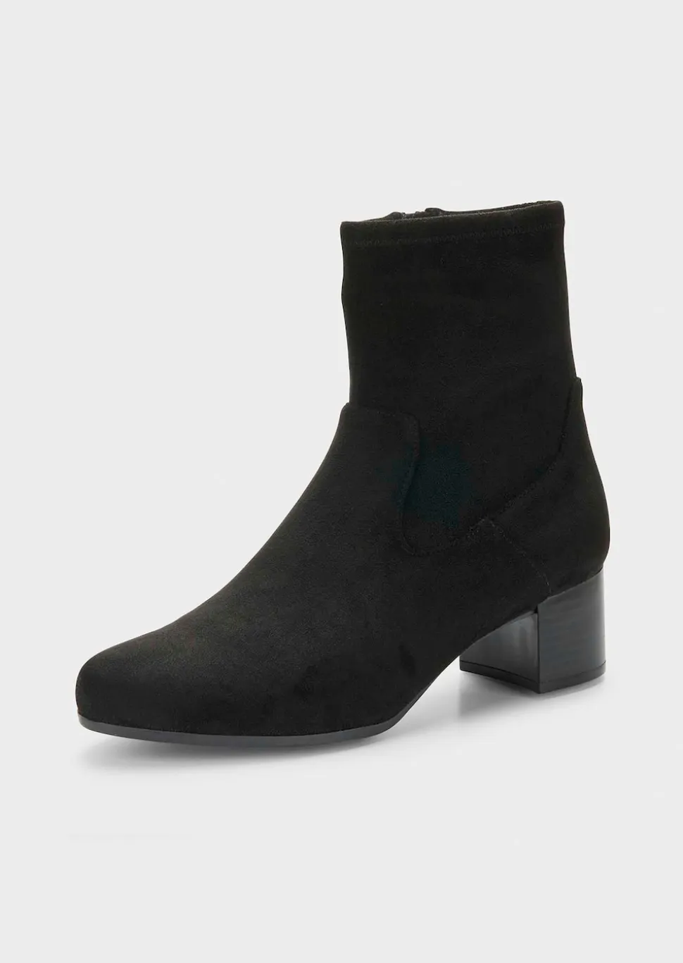 Stiefeletten in Wildleder-Optik