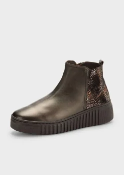 Stiefeletten mit flachem Schaft