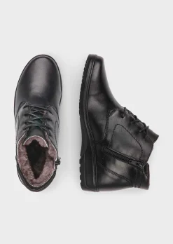 Stiefeletten mit Schnürung und Reißverschluss