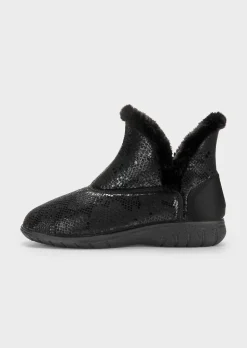 Stiefeletten mit weitem Schaft