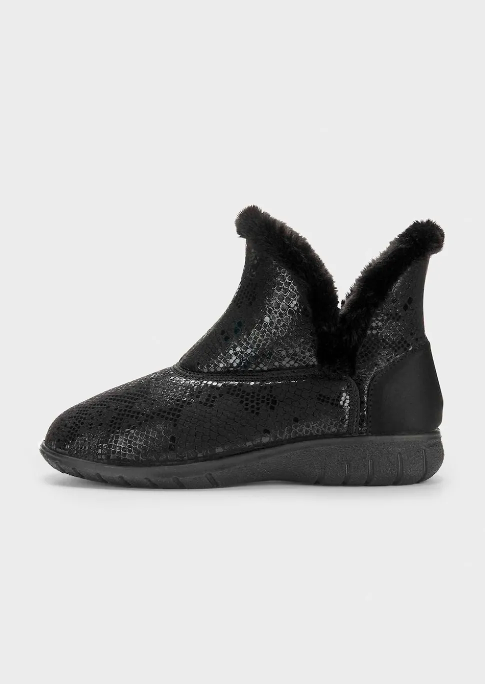 Stiefeletten mit weitem Schaft