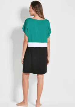 Strandkleid mit Colour-Blocking-Design