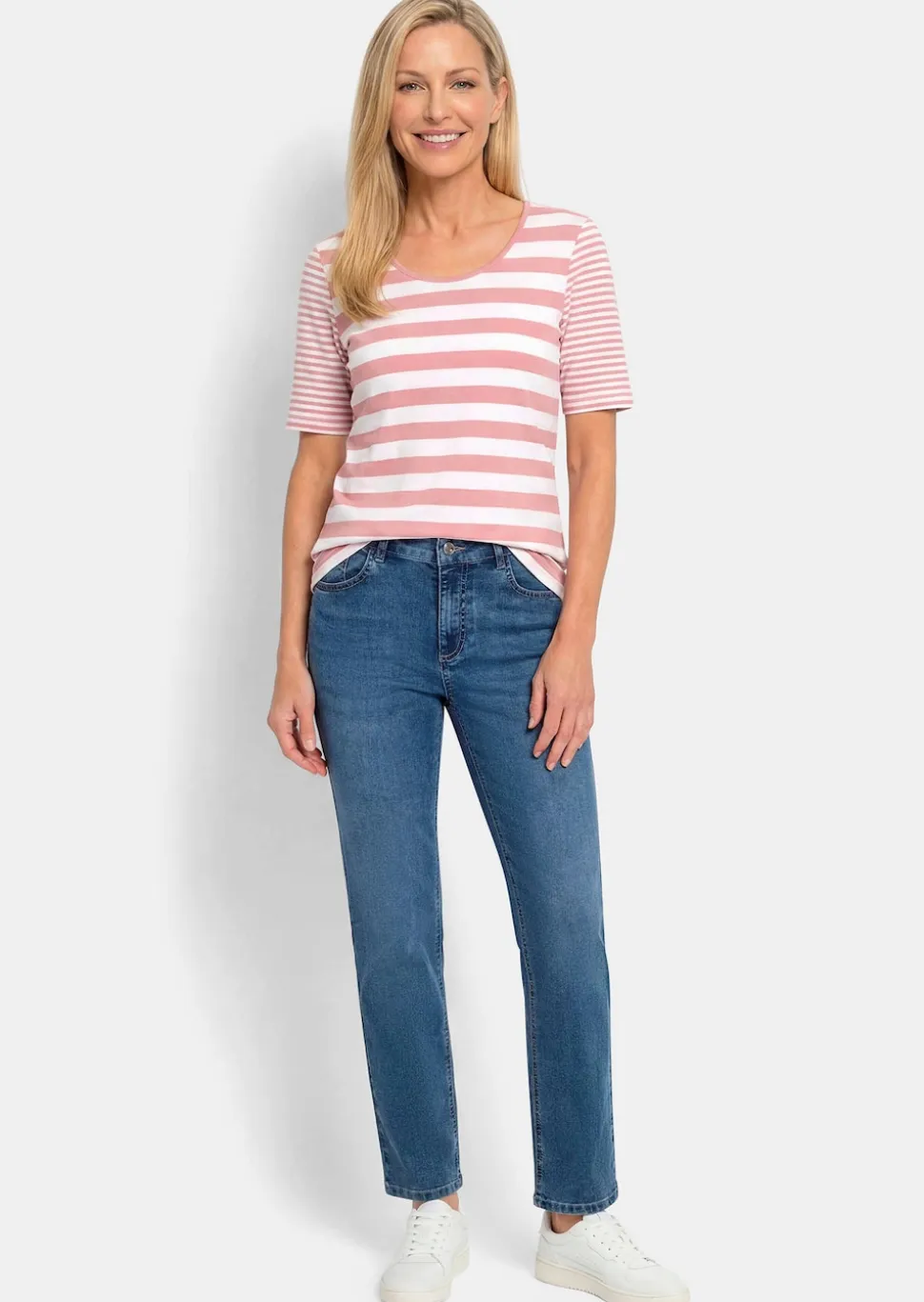 Streifenshirt aus softer Baumwollmischung