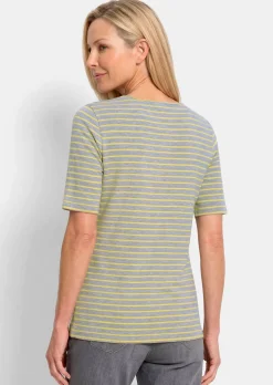 Streifenshirt mit Glanzgarn