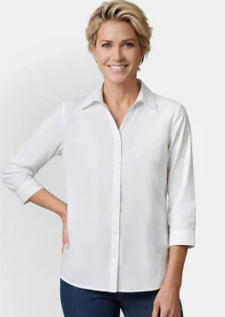 Stretchbequeme Bluse mit Baumwolle