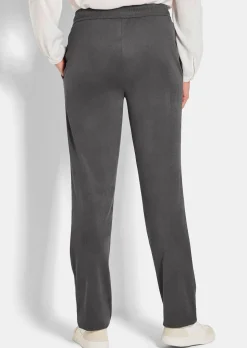 Stretch Hose SARA in Veloursleder-Optik