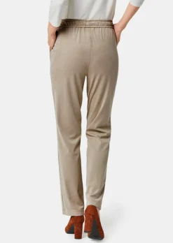 Stretch Hose SARA in Veloursleder-Optik
