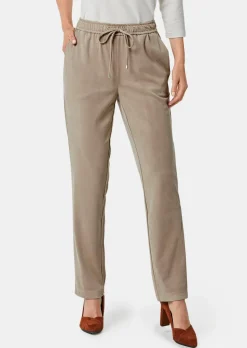 Stretch Hose SARA in Veloursleder-Optik