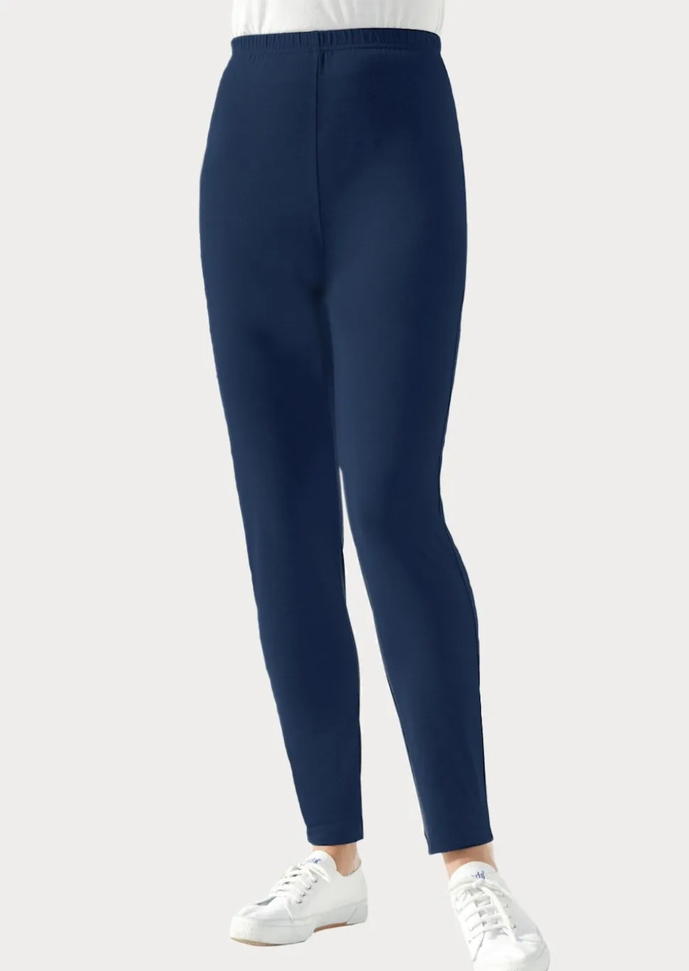 Stretch-Leggings aus gekämmter Baumwolle