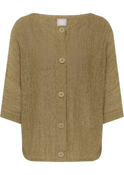 Strickjacke aus Bändchengarn
