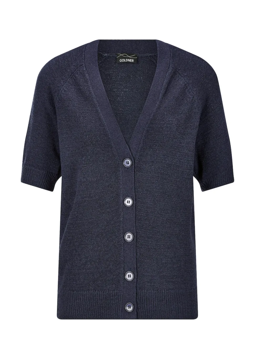 Strickjacke aus kühlem Bändchengarn