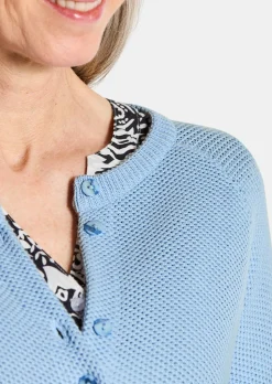 Strickjacke aus reiner Baumwolle