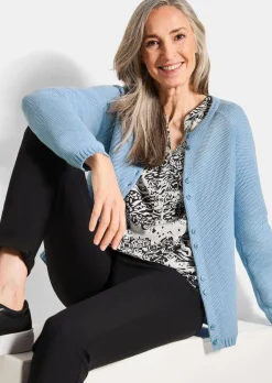 Strickjacke aus reiner Baumwolle
