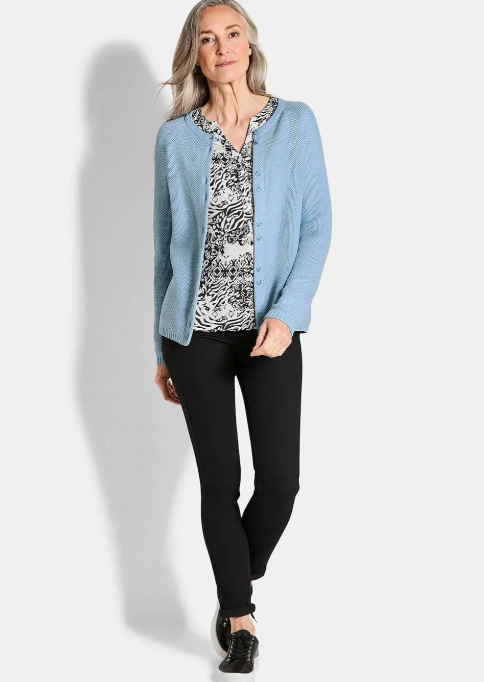 Strickjacke aus reiner Baumwolle