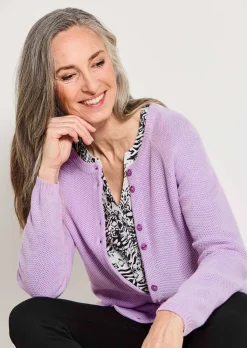 Strickjacke aus reiner Baumwolle