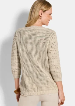 Strickjacke aus reiner Baumwolle