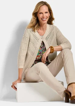 Strickjacke aus reiner Baumwolle