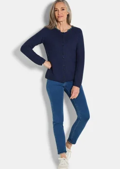 Strickjacke aus reiner Baumwolle