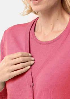 Strickjacke aus reiner Merinowolle