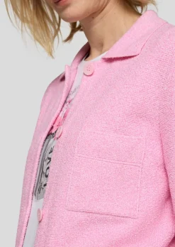 Strickjacke im Hemdblusen-Stil