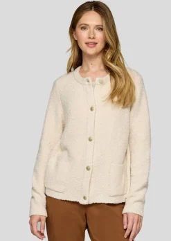 Strickjacke in Bouclé-Optik