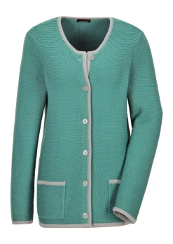 Strickjacke mit aufgesetzten Taschen