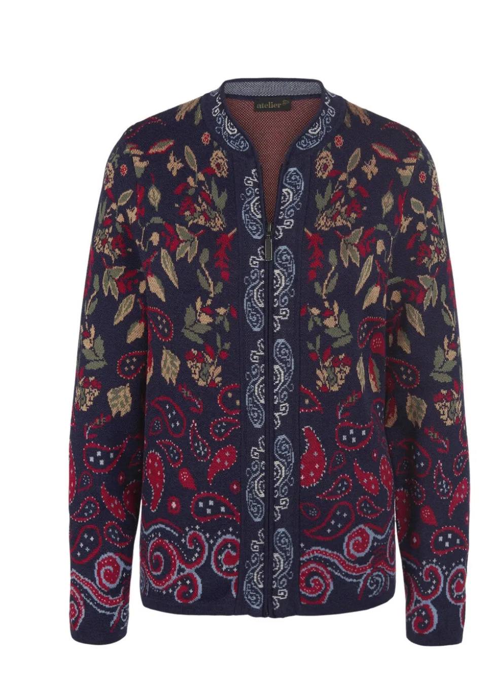 Strickjacke mit aufwändiger Strickstruktur