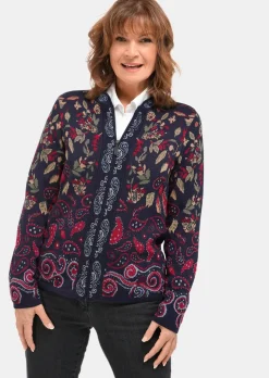 Strickjacke mit aufwändiger Strickstruktur