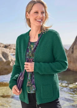 Strickjacke mit 3D-Effekt-Struktur
