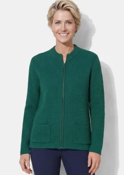 Strickjacke mit 3D-Effekt-Struktur