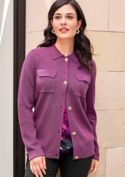 Strickjacke mit Merinowolle