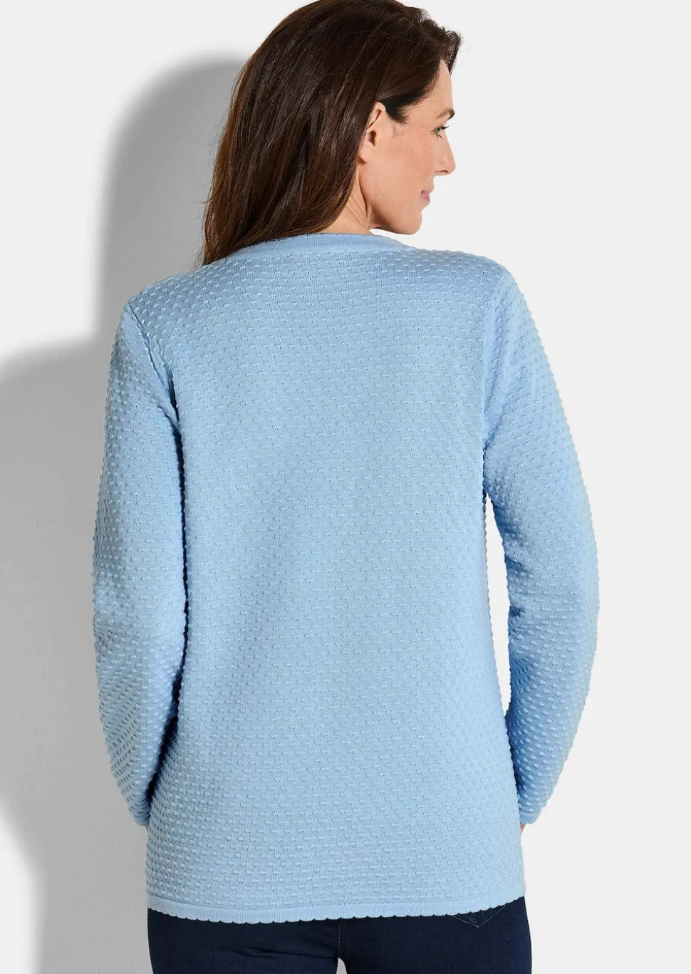 Strickjacke mit Pünktchenmuster